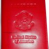 New USA Leather passport case wallet credit ATM card case ID holder Brand New