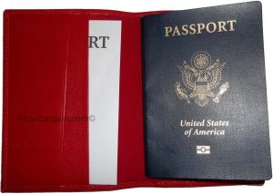New USA Leather passport case wallet credit ATM card case ID holder Brand New - Image 5