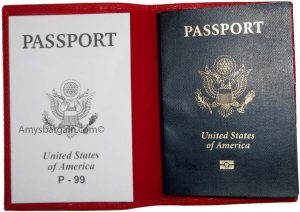 New USA Leather passport case wallet credit ATM card case ID holder Brand New - Image 6