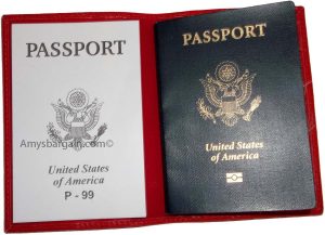 New USA Leather passport case wallet credit ATM card case ID holder Brand New - Image 10