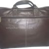 New leather briefcase case, unbranded brown leather briefcase zip top case