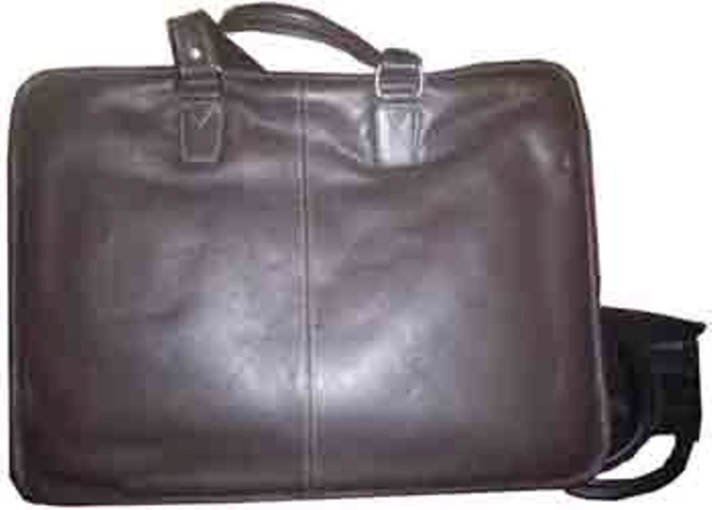 New leather briefcase case, unbranded brown leather briefcase zip top case - Image 4