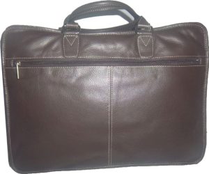 New leather briefcase case, unbranded brown leather briefcase zip top case - Image 5