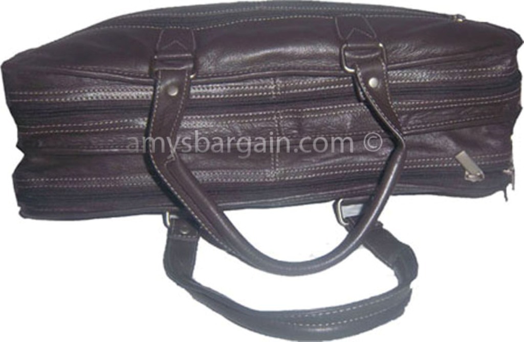New leather briefcase case, unbranded brown leather briefcase zip top case - Image 7