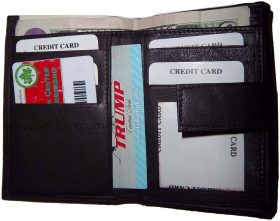 New small ladies leather wallet compact wallet credit card wallet womens wallet