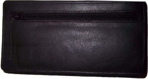 New woman's Leather checkbook wallet compact wallet zip wallet new wallet bnwt - Image 9