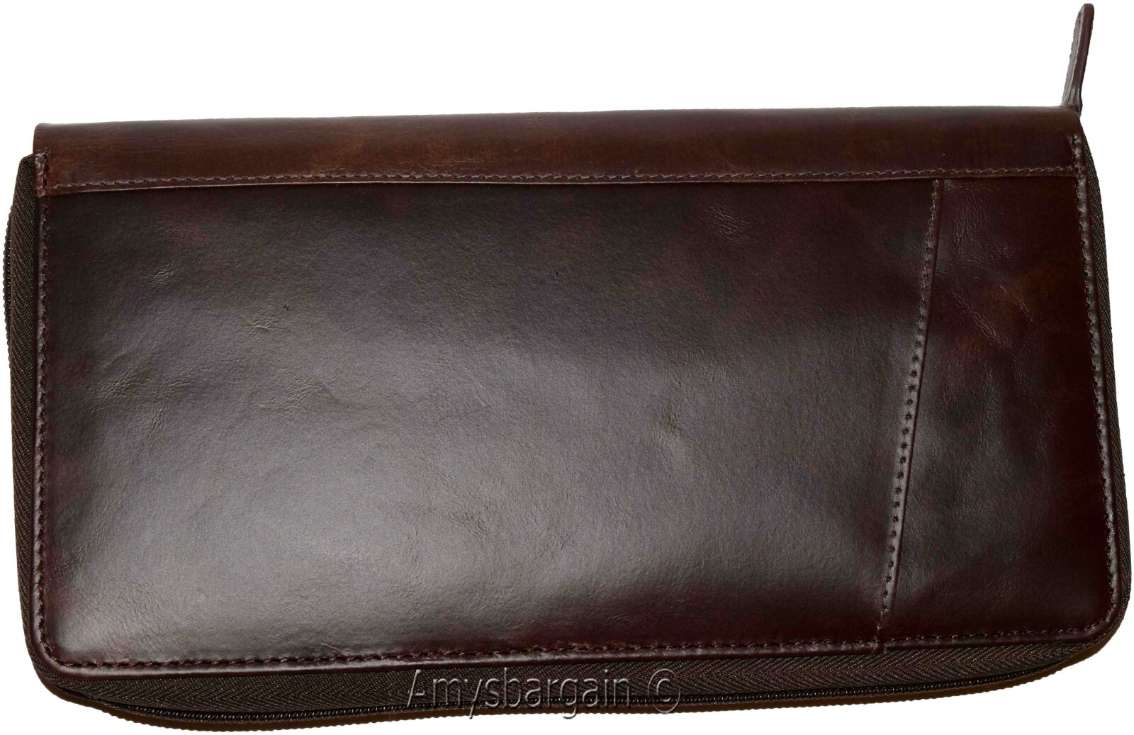 Organizer Leather document case passport ID airline ticket Credit card more BN - Image 23