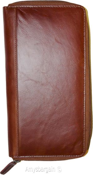 Organizer, Leather document case, passport ID airline ticket Credit card planner - Image 12