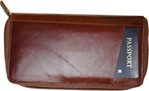 Organizer, Leather document case, passport ID airline ticket Credit card planner - Image 6
