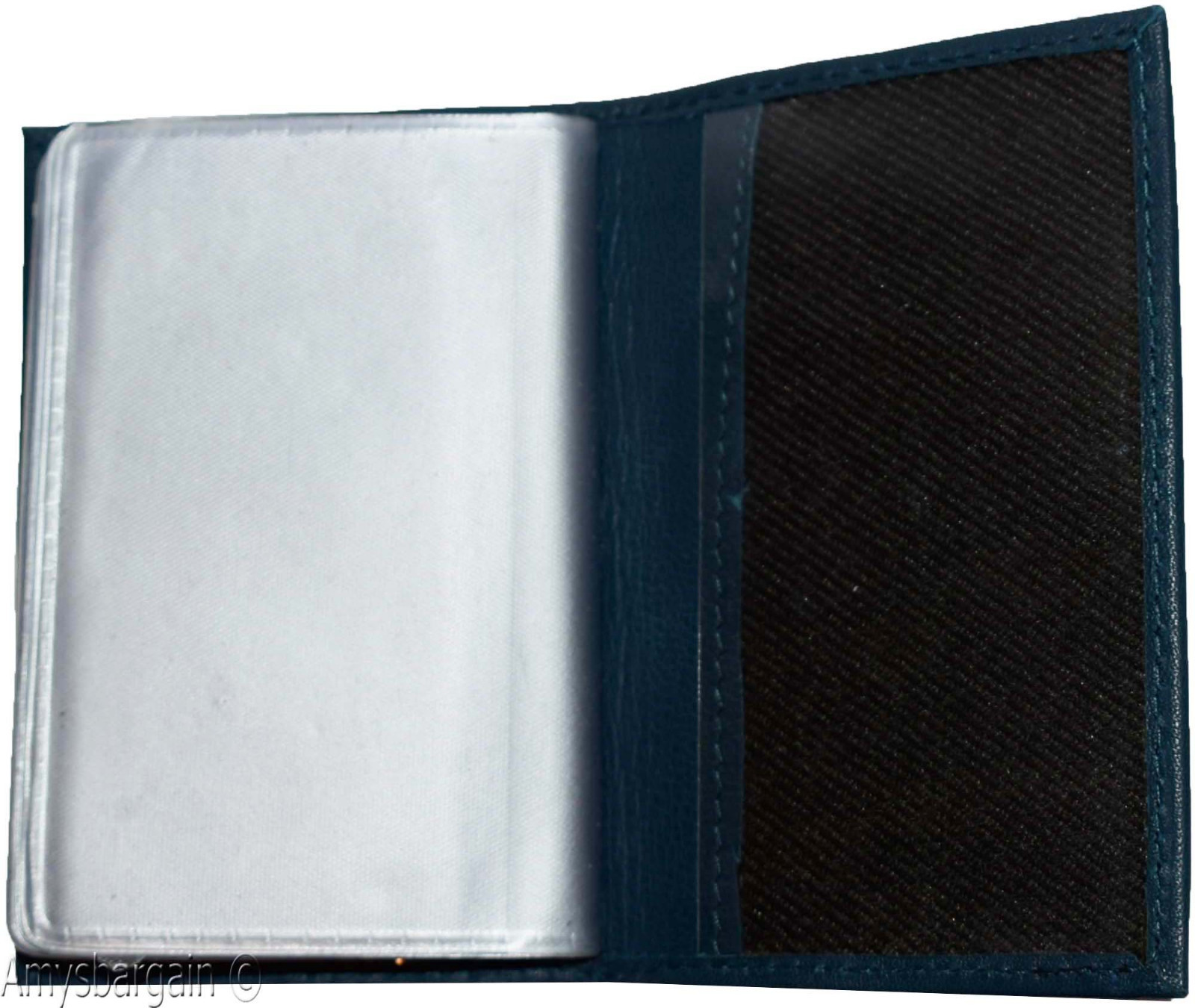 RFID leather business card id credit card picture case 24 transparent card slots - Image 8