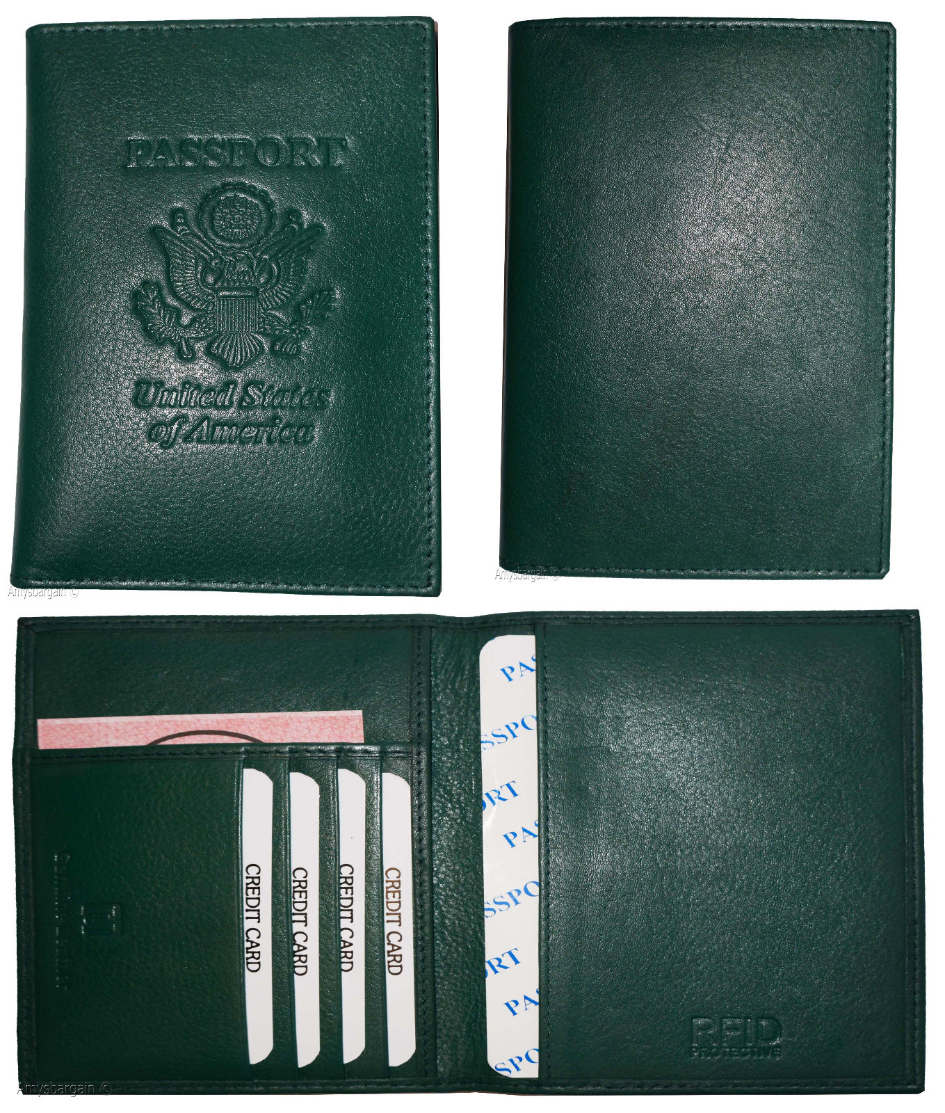 RFID passport case, Genuine leather passport cover U.S. leather passport holder