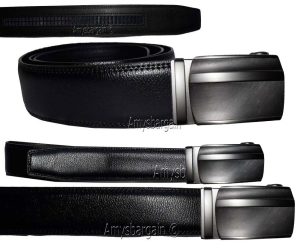 Real Leather Men’s Belt. (L) Automatic lock. Dress + Casual belt. Fashion belt - Image 8