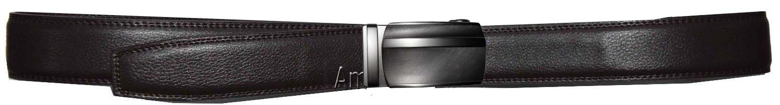 Real Leather Men’s Belt. (XL) Automatic lock. Dress + Casual belt. Fashion belt. - Image 3