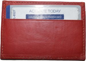 Slim Credit card case, 5 Credit card leather case, Thin card case, leather case - Image 3