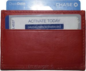 Slim Credit card case, 5 Credit card leather case, Thin card case, leather case