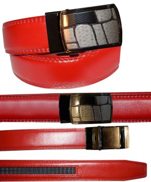 Men's belt. Genuine Leather Dress/Casual Belt Quick lock Micro adjust up to 43” - Image 13