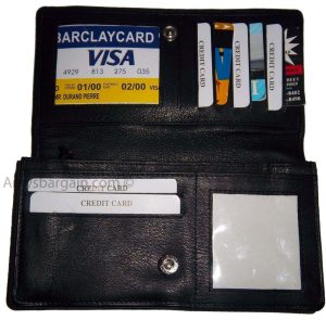 New woman's Leather checkbook wallet compact wallet zip wallet new wallet bnwt - Image 13