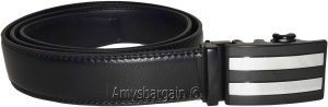 men's casual belt genuine leather dress auto lock men's black quick lock belt nw - Image 14