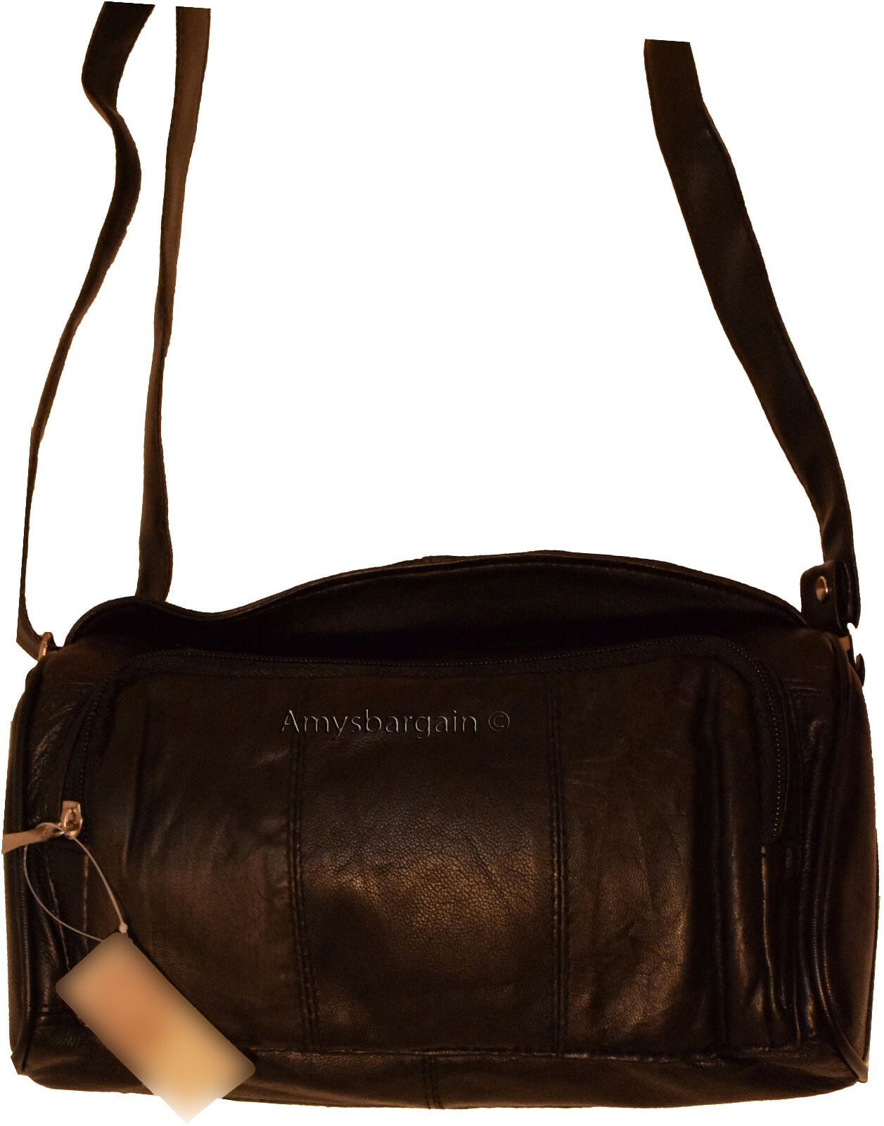 Woman's leather handbag black leather bag day bag Pocketbook new fashion bag - Image 4