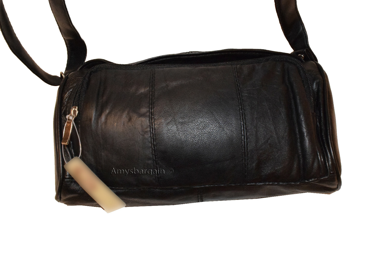 Woman's leather handbag black leather bag day bag Pocketbook new fashion bag - Image 5