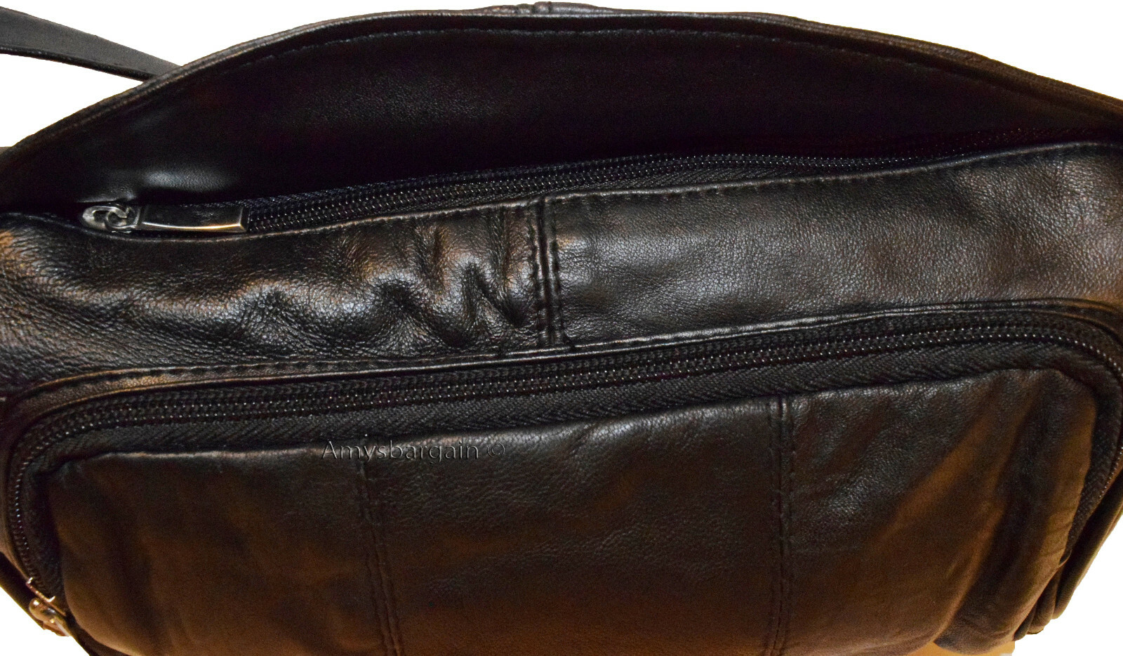 Woman's leather handbag black leather bag day bag Pocketbook new fashion bag - Image 10