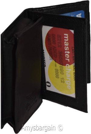 Women men's Leather Business card, Credit case, 50 Cards, ID credit card holder - Image 11