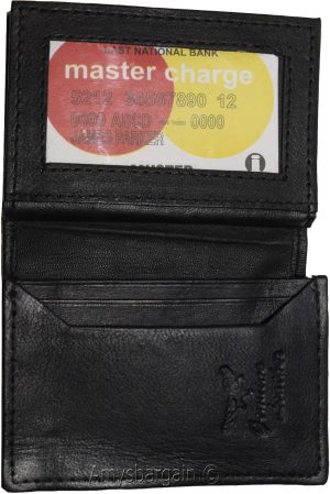 Women men's Leather Business card, Credit case, 50 Cards, ID credit card holder - Image 12