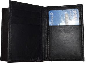 Women men's Leather Business card, Credit case, 50 Cards, ID credit card holder - Image 13