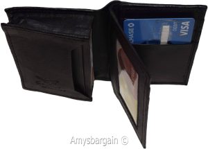 Women men's Leather Business card, Credit case, 50 Cards, ID credit card holder - Image 8