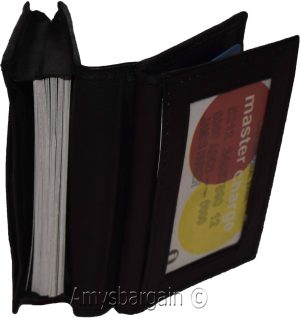 Women men's Leather Business card, Credit case, 50 Cards, ID credit card holder - Image 9