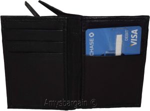 Women men's Leather Business card, Credit case, 50 Cards, ID credit card holder - Image 10