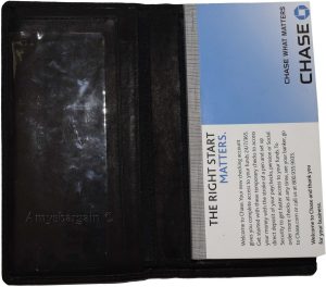 Women/Man's Leather Checkbook Wallet Unbranded Black checkbook cover new - Image 3