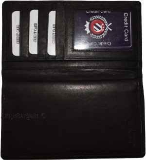 Women/Man's Leather Checkbook Wallet Unbranded Black checkbook cover new - Image 9