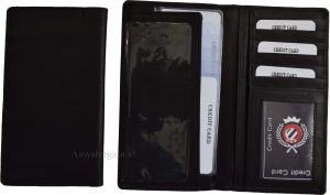 Women/Man's Leather Checkbook Wallet Unbranded Black checkbook cover new - Image 10