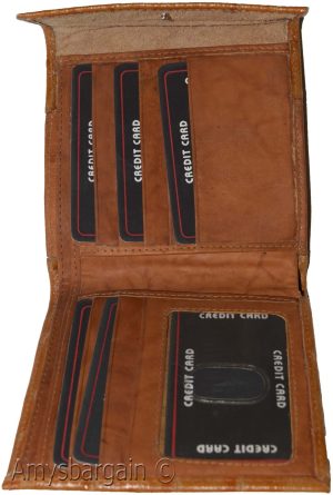 Women’s Ostritch Leather wallet Ladies wallet change purse cards bills ID new - Image 5