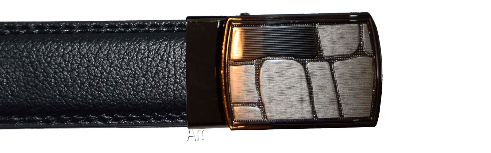 Women's belt. 38" genuine leather dress/casual belt quick lock micro adjust belt - Image 4