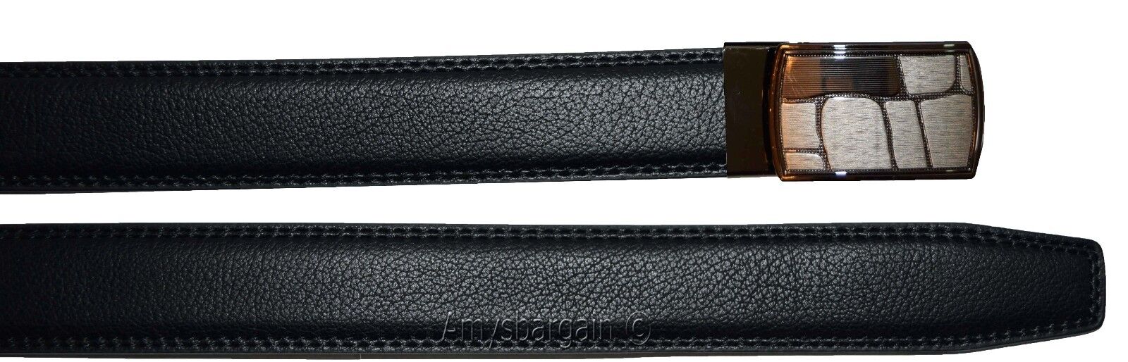 Women's belt. 38" genuine leather dress/casual belt quick lock micro adjust belt - Image 10