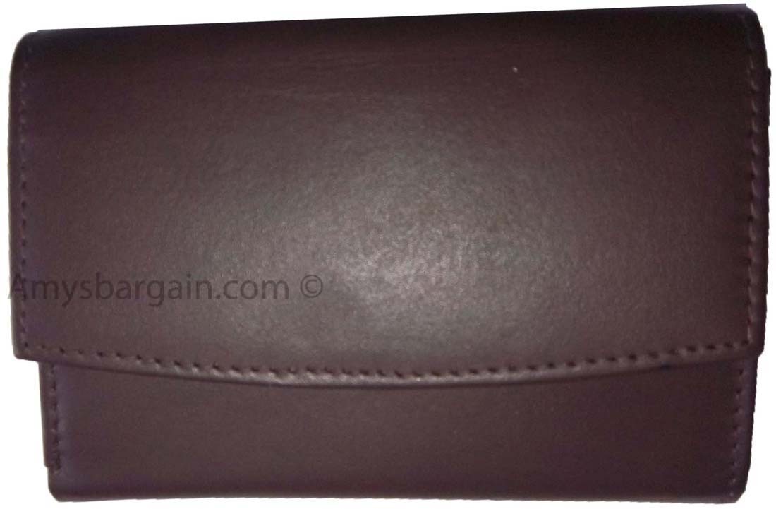 Women’s wallet. Leather wallet. Ladies Compact Brown wallet, ID Unbranded wallet - Image 13