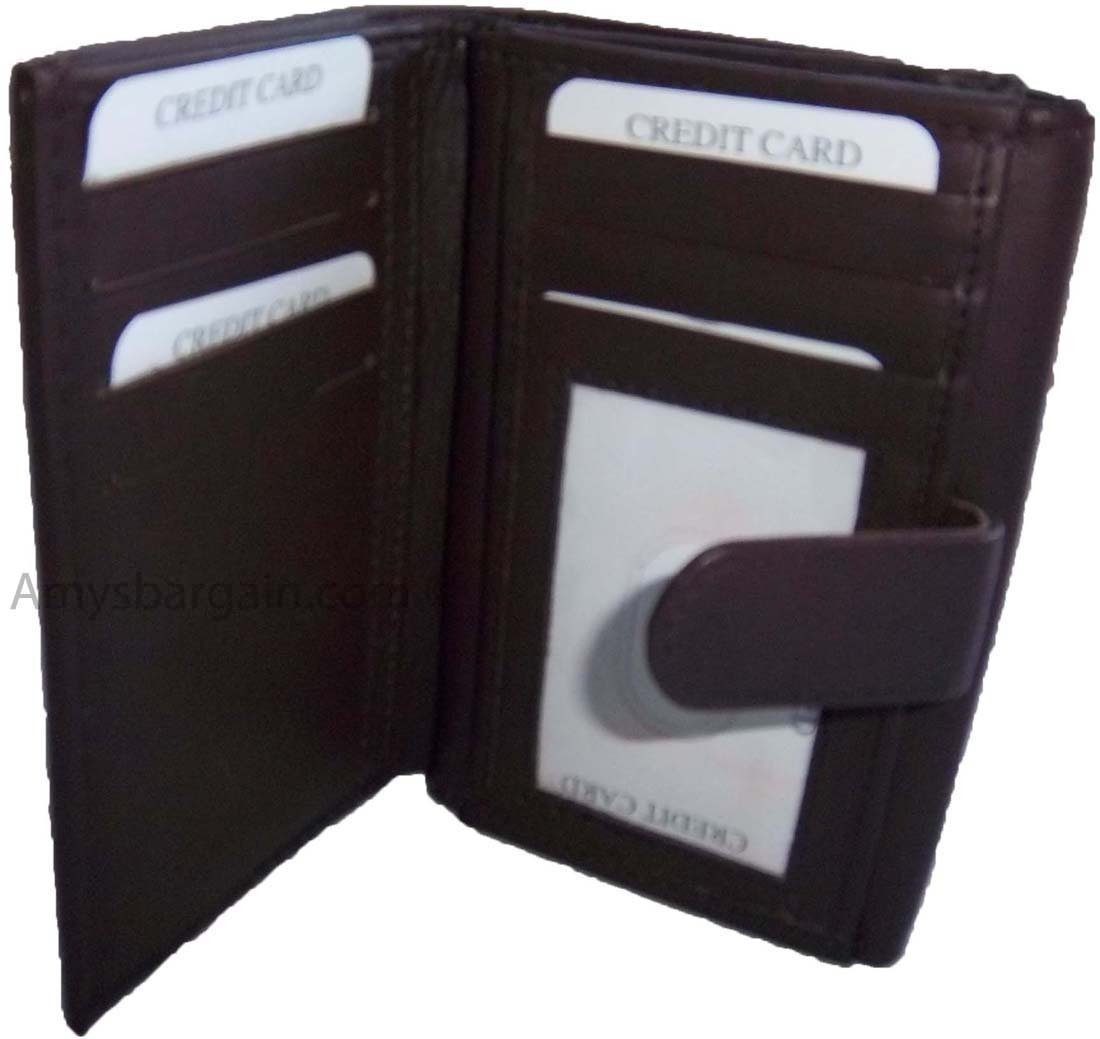 Women’s wallet. Leather wallet. Ladies Compact Brown wallet, ID Unbranded wallet - Image 5