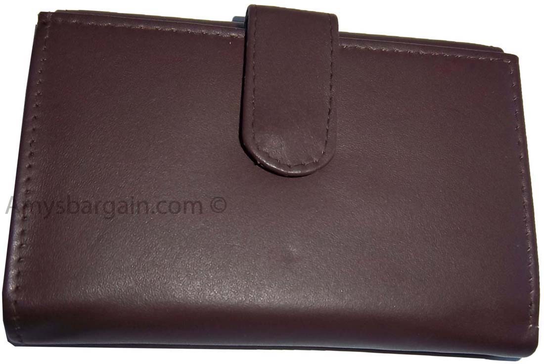 Women’s wallet. Leather wallet. Ladies Compact Brown wallet, ID Unbranded wallet - Image 7