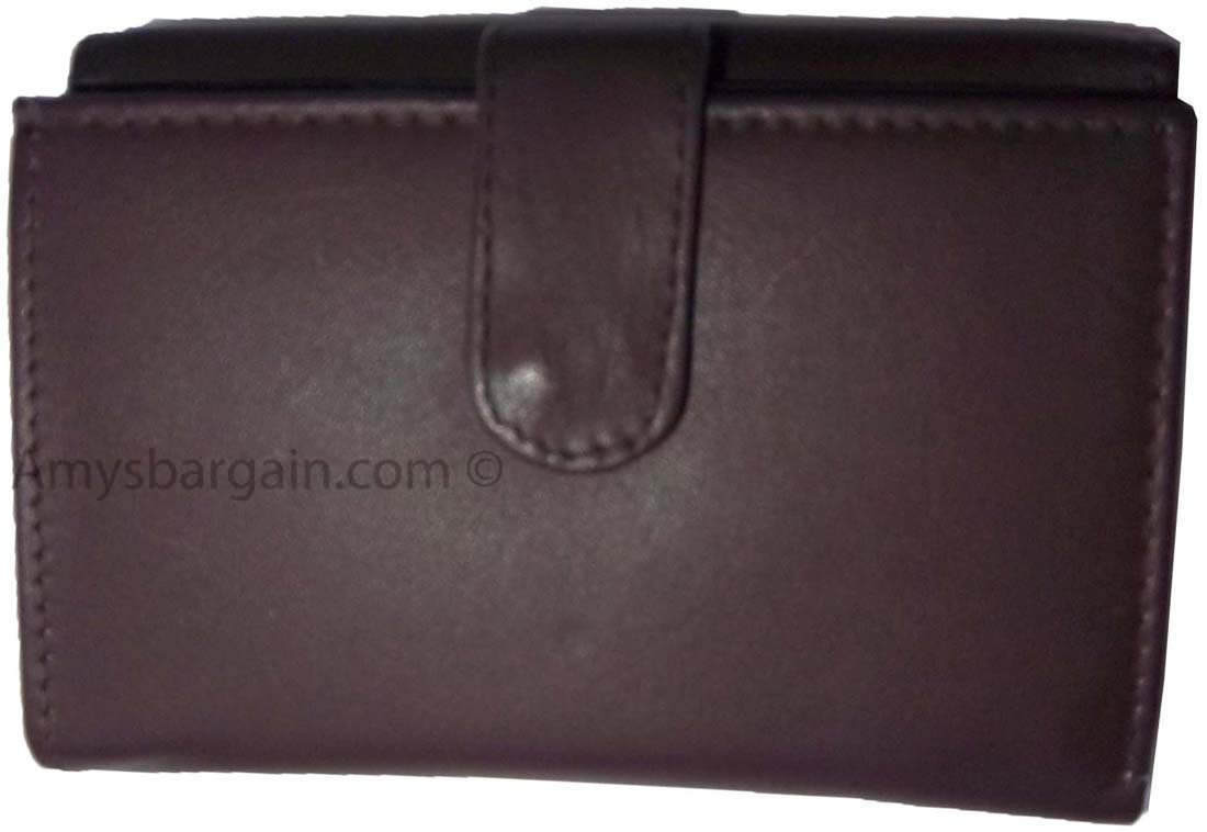 Women’s wallet. Leather wallet. Ladies Compact Brown wallet, ID Unbranded wallet - Image 9