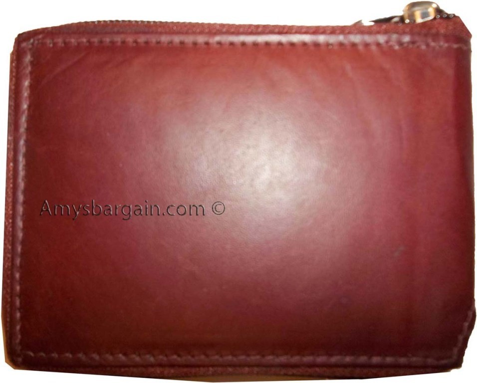 Zip around man's Leather wallet 9 credit card flip side ID window br new wallet - Image 11