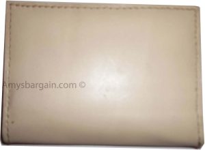 beige leather business card case credit card holder id card br new card holder - Image 9