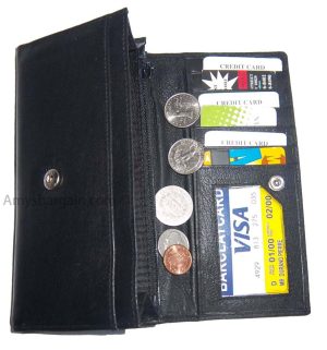 ladies checkbook wallet, Compact leather wallet Women's checkbook wallet br new - Image 11