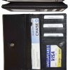 ladies checkbook wallet, Compact leather wallet Women's checkbook wallet br new