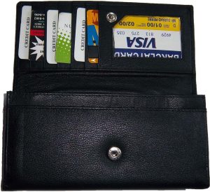 ladies checkbook wallet, Compact leather wallet Women's checkbook wallet br new - Image 3