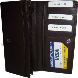 ladies checkbook wallet, Compact leather wallet Women's checkbook wallet br new - Image 6