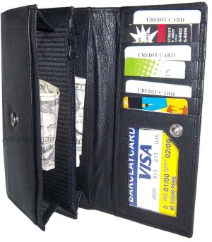 ladies checkbook wallet, Compact leather wallet Women's checkbook wallet br new - Image 10