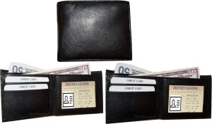 lot of 12 men's bifold leather wallet 3 billfold pockts id case change case new - Image 4