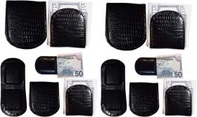 lot of 12 new lizard printed leather money clip black unbranded money clip